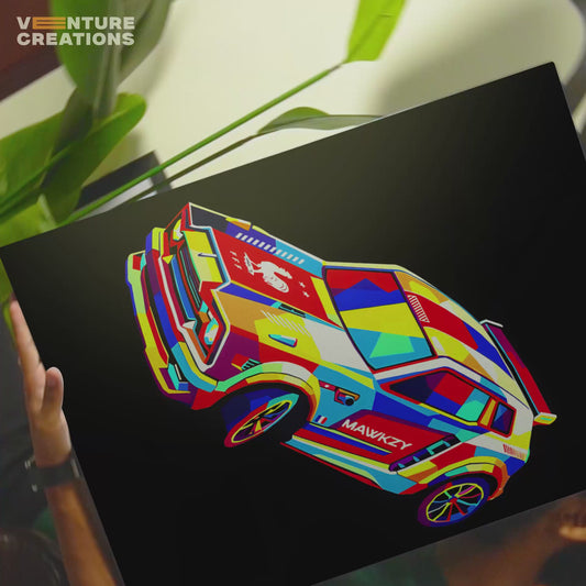 Colorful Graffiti Car Poster