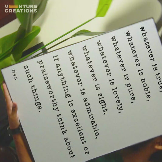 Whatever Is True Quote Poster