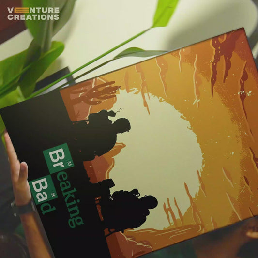 Breaking Bad Western Silhouette Sunset Poster
