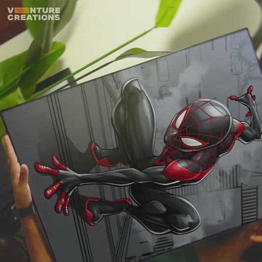 Miles morales spider man Colorful Comic Poster