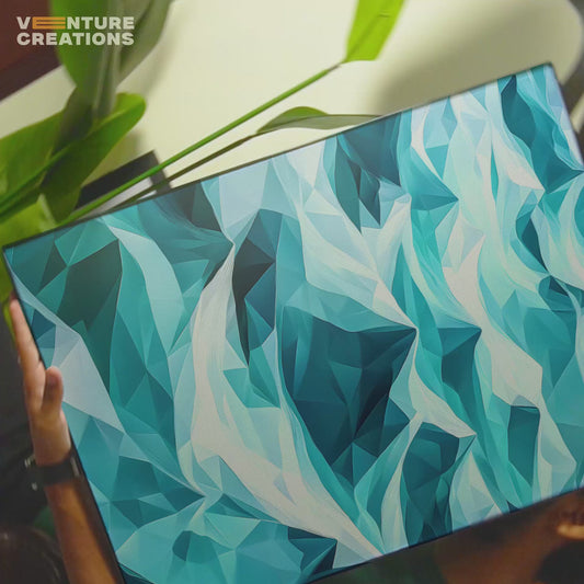 Blue Wave Abstract Poster
