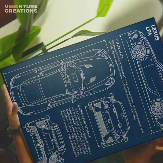 Lexus Blueprint Sketch Poster