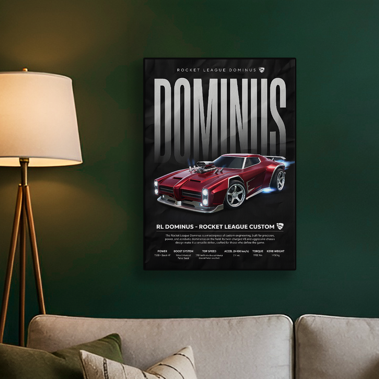 Dominus Rocket League Custom Poster