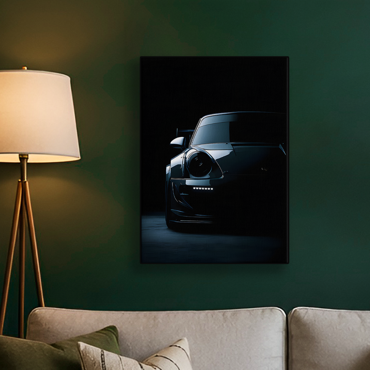 Black Car Night Poster