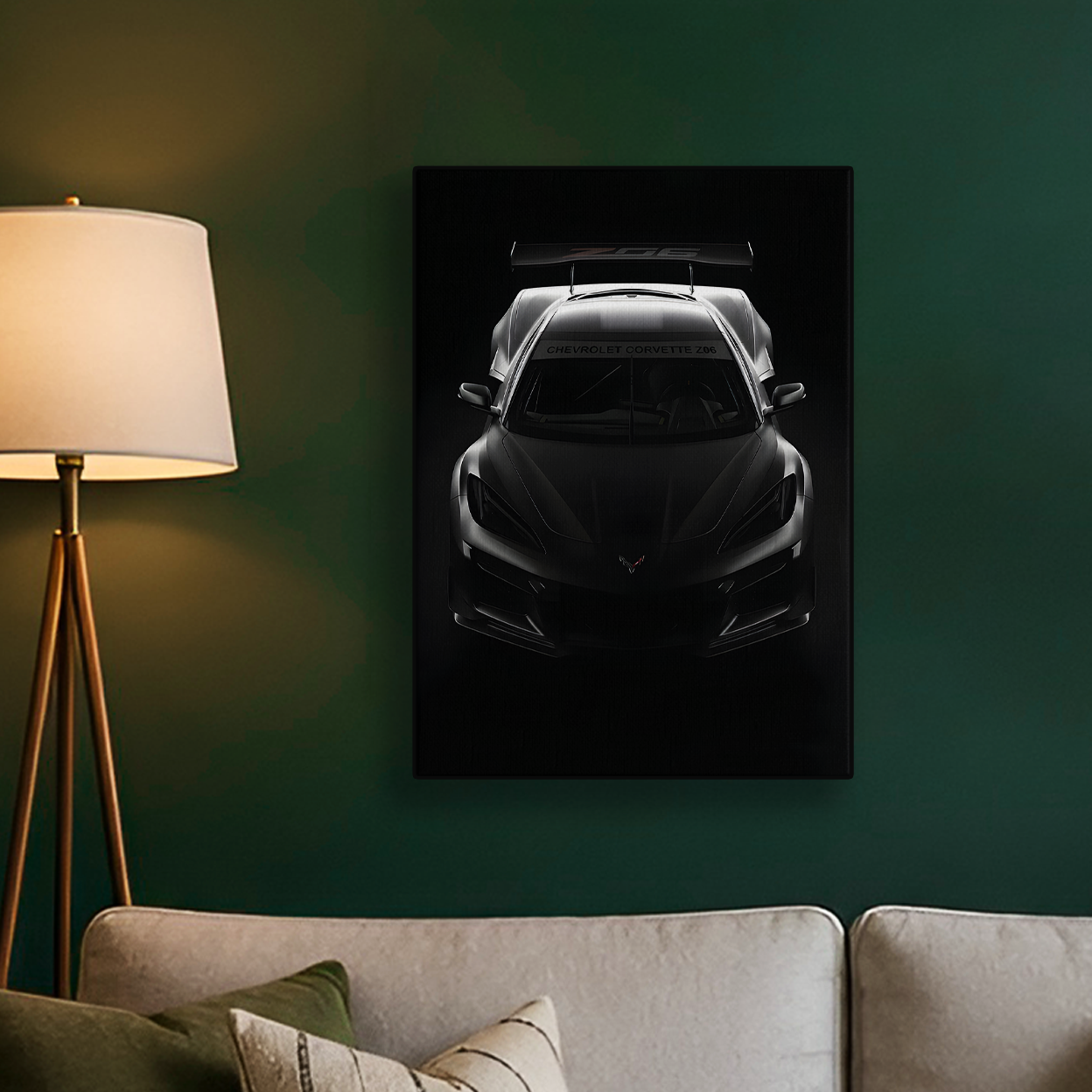 Dark Garage Car Poster